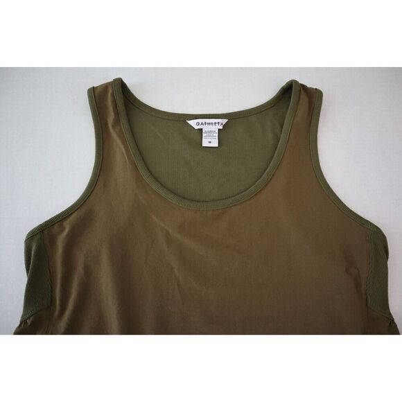 ATHLETA 659329-01 Women's Sz Medium Acacia Olive Green Passenger Tank Top - Picture 4 of 8
